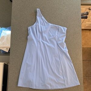 Outdoor Voices One-Shoulder Light Blue athletic Dress